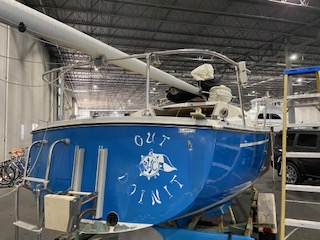 slightly over 7 inches in the inside